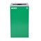 Alpine Industries 87 Gal. 3-Stream Steel Blue Recycling, Green Mixed, and Black Commercial Trash Can Station ALP4450-BLK-KIT31 - alternate 8